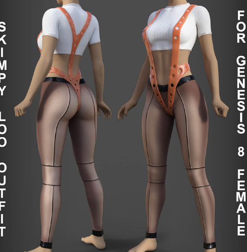 Skimpy Loo Outfit for Genesis 8 Females