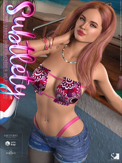Subtlety for Sunshade Bikini for Genesis 8 and 8.1 Female(s)