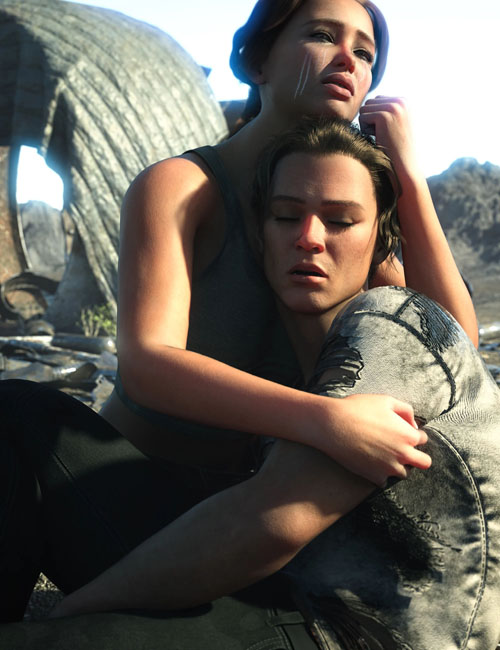 Z Last Breath Couple Poses for Genesis 9 and 8