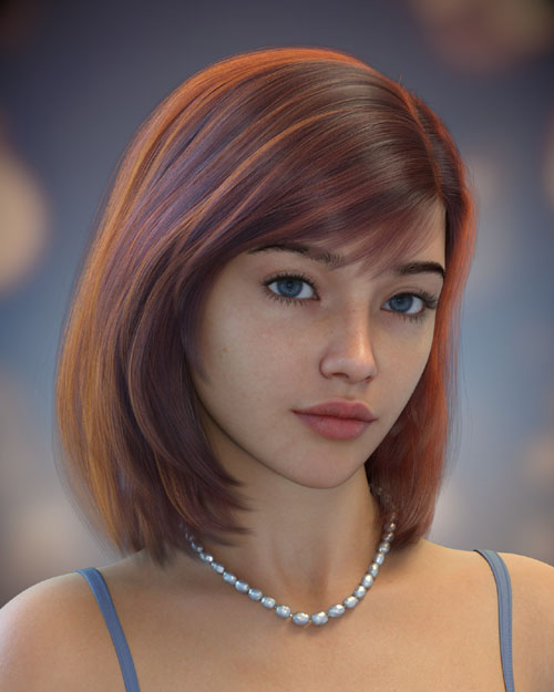 ALO Smaroula Hair for Genesis 9, 8 and 8.1 Females