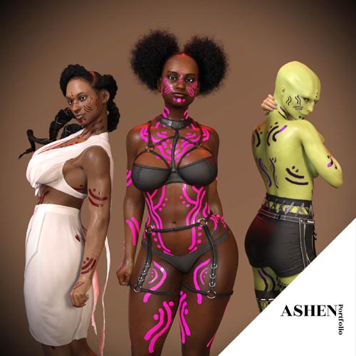 Alomar Body Paint for G8F