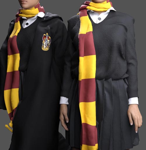 MS Hogwarts Female Outfit (G8F and G9)