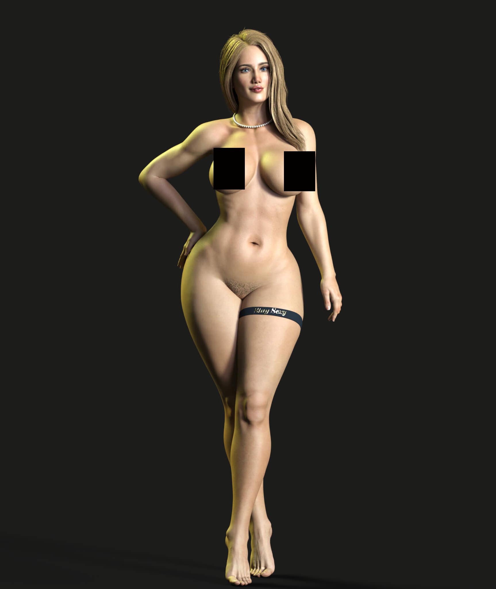 Beautiful Sexy Woman - Savanah 3D Model