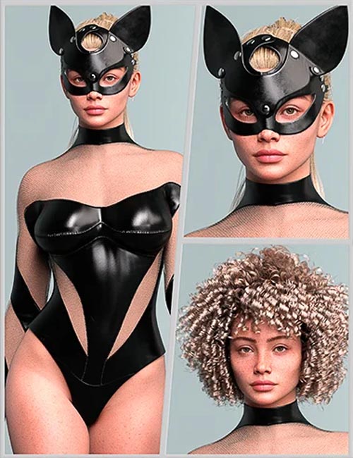 Top Model Outfit and Hair for Genesis 9, 8.1, and 8 Female