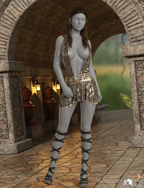 VERSUS - Exnem dForce Spartan Dress for Genesis 8 Female