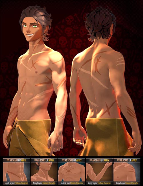 FPE Anime LIE Body Scars for Genesis 9