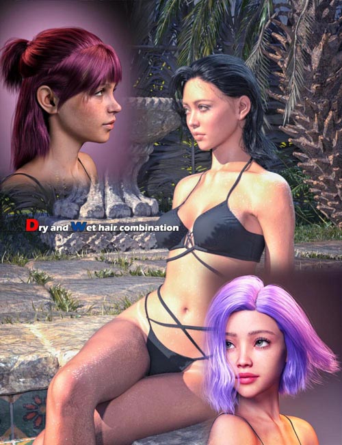 FE 3-in-1 Classic Hair Bundle Vol 4 for Genesis 9