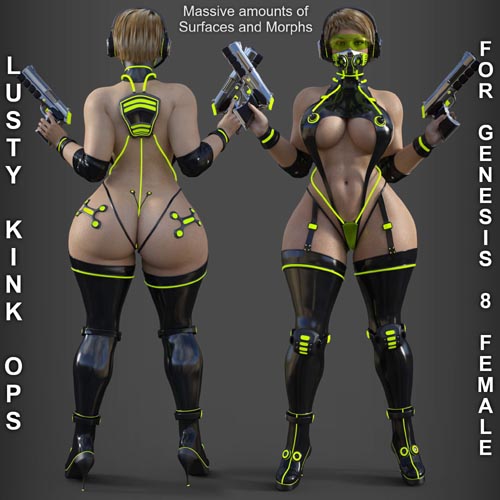 Lusty Kink Ops Outfit for Genesis 8 Females