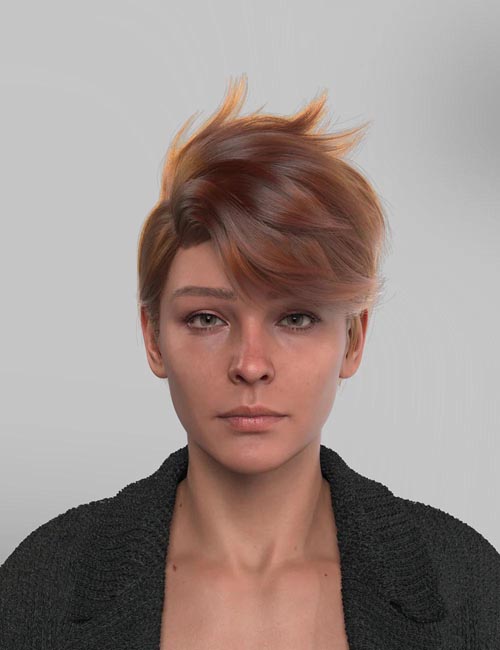 dForce XYZ Wan Hair for Genesis 9