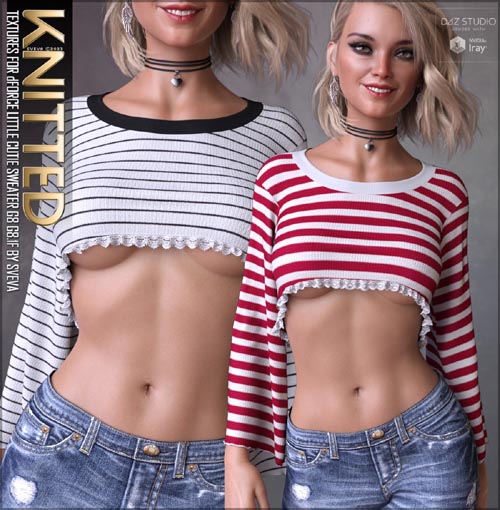 Knitted Textures for dForce Little Cutie Sweater