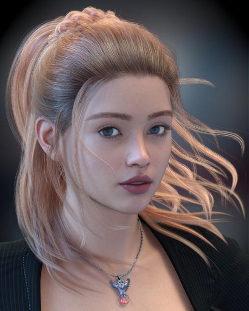 ALO Alexeia Hair for Genesis 9, 8 and 8.1 Females