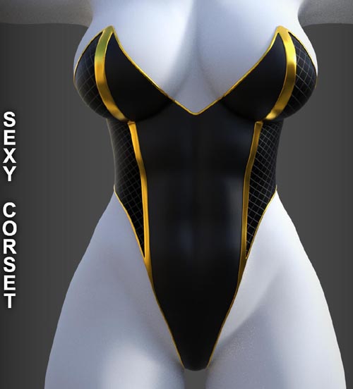 Sexy Corset for Genesis 8 Female
