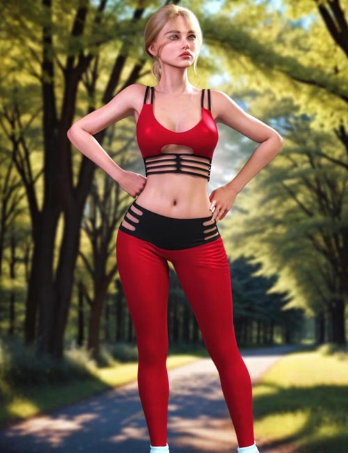 JMR dForce Lindsey Sportswear for Genesis 9 and 8 Female