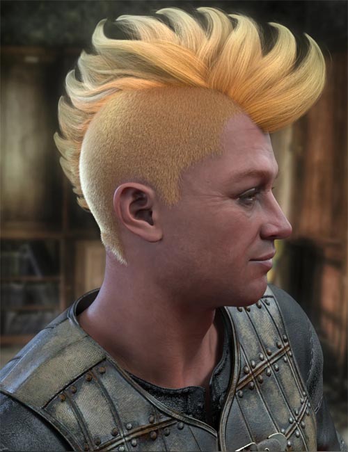 Spiked Hawk Hair for Genesis 9