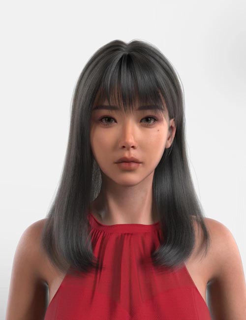 dForce XYZ Iron Hair for Genesis 9