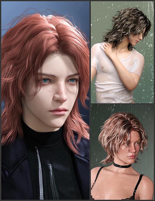 dForce Donell Hair for Genesis 9