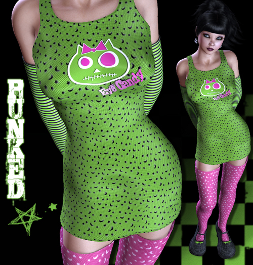 !Punked for Skeleton Dress