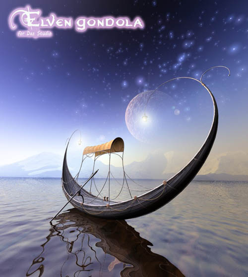 Elven Gondola for Daz Studio