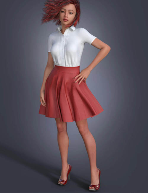 dForce BRZ Shirt Dress for Genesis 9