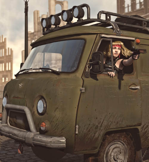 UAZ Postapocalyc Van