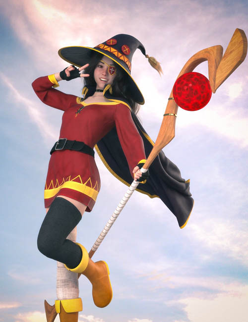 dForce GH Chuuni Outfit for Genesis 9 and 8 Female