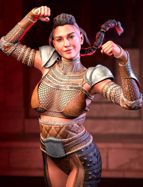 M3D dForce Warrior Armor for Genesis 9, 8.1 and 8 Female