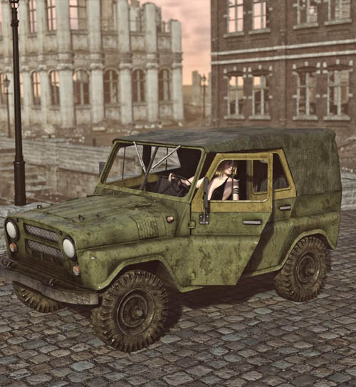 UAZ 469 Soviet Car for DAZ3D