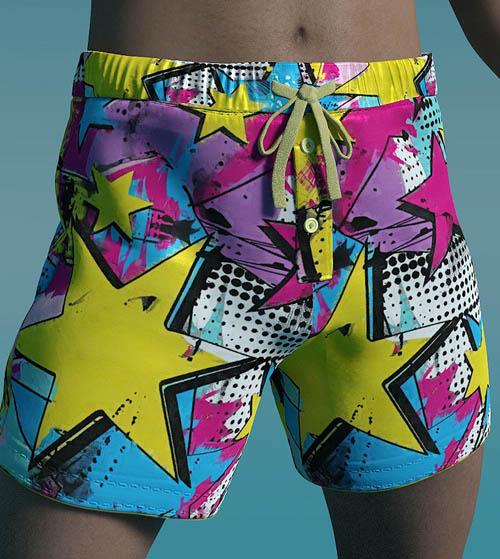Boxers for Pajama Pants with Open Fly G8 Male