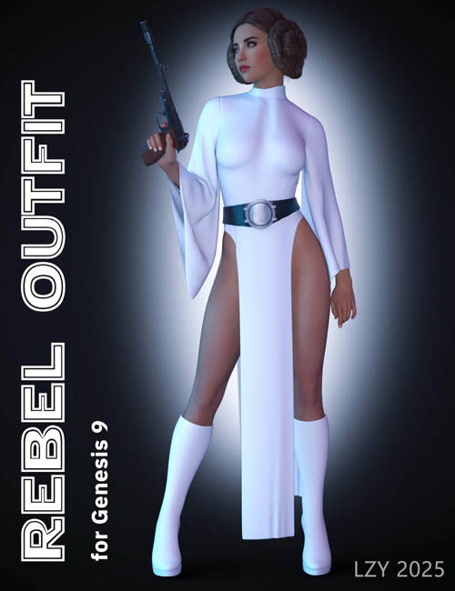 LZY dforce Rebel Outfit for Genesis 9