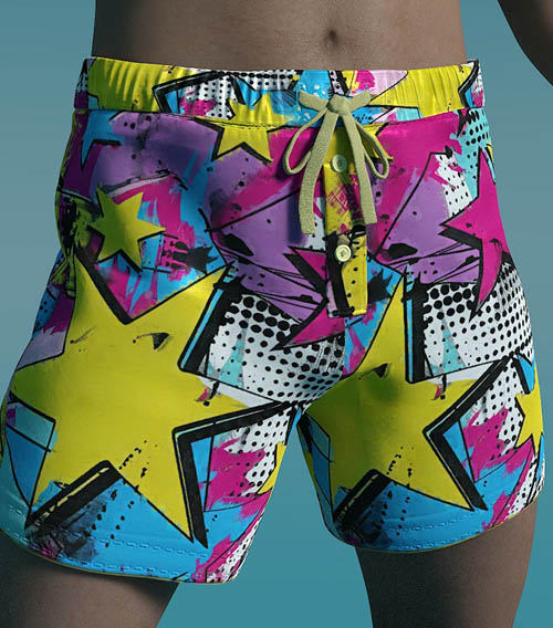Boxers for Pajama Pants with Open Fly G8 Male