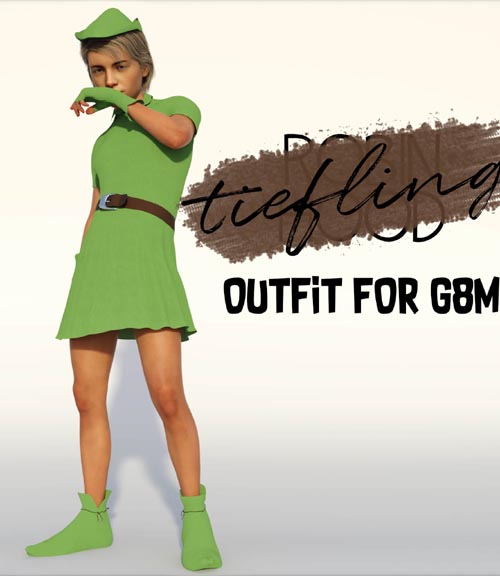 dForce Tiefling Outfit for G8M