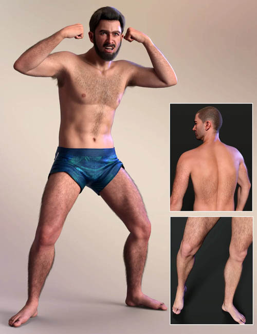 dForce Hairy Man for Genesis 9