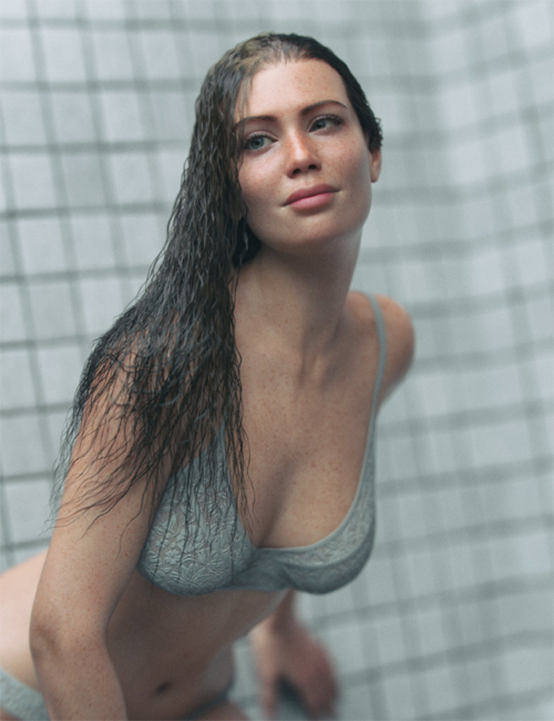 LI dForce Shower Tress Hair for Genesis 9