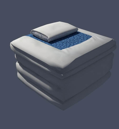 Basic Japanese futon 3D model