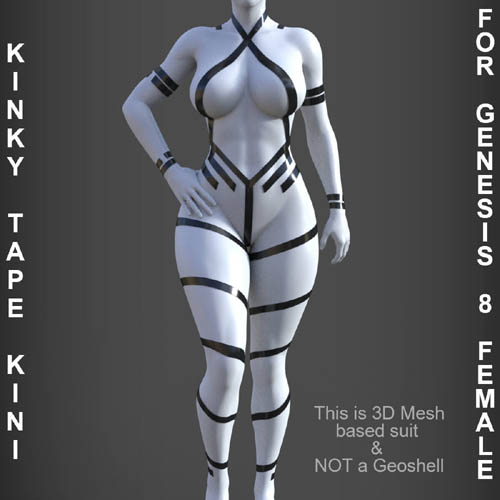 Kinky Tape Kini for Genesis 8 Female