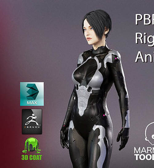 Lilly Sci Fi Girl Character VR
