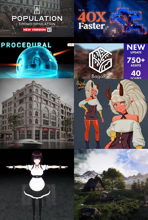 BLENDERKIT and OTHER 3D COLECTION 24-7-2025