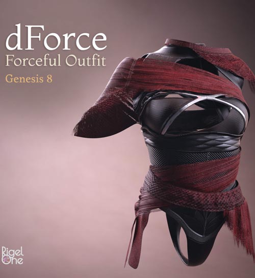 dForce Forceful Outfit for Genesis 8 Female