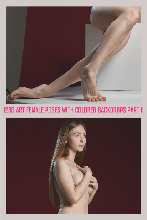 1230 Art Female Poses with Colored Backdrops Part II