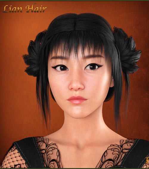 Prae-Lian Hair for G8 G9 Daz