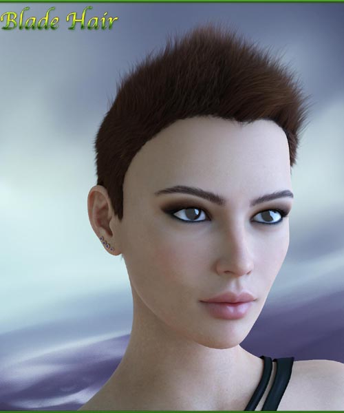 Prae-Blade Hair For G8/G9 Daz