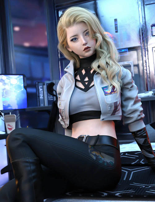 EG GFXC Hair, konsx, and EG Lovely Poses for Genesis 9 Bundle