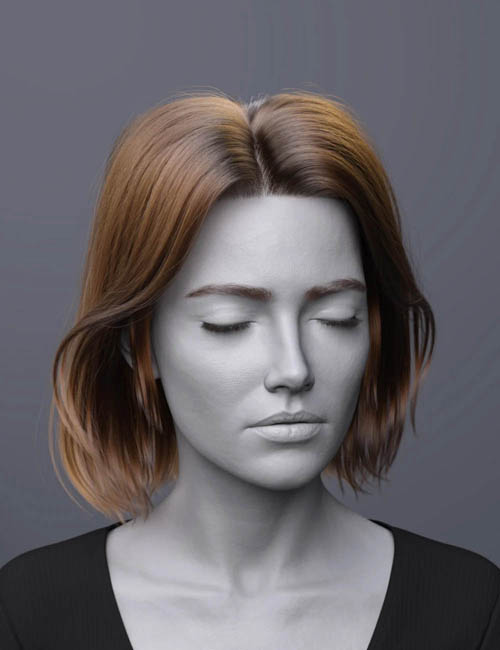 dForce FV Lifted Lob Hair for Genesis 9
