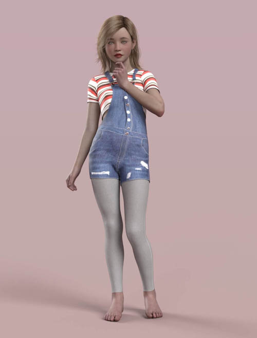 Flora Teen Character Morph for G8 and G8.1