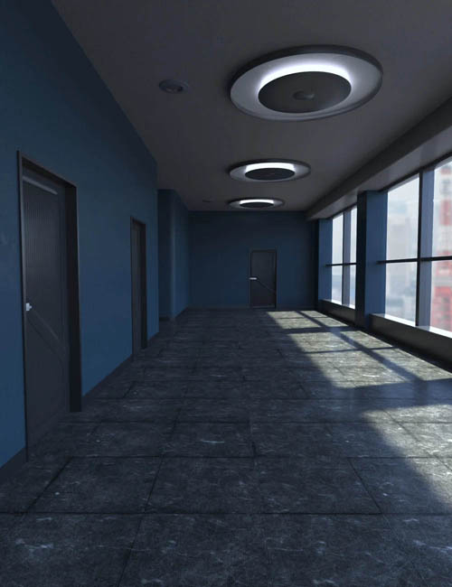 Corporate Corridor Interior