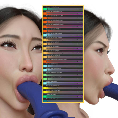 XR 22 Blowjob Morphs for Genesis 8 Female