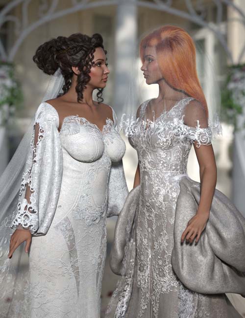  dForce Bridal Accessories Outfit Texture Add-On