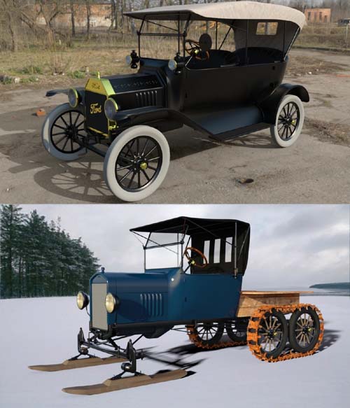FORD T BUNDLE 01 for DAZ Studio