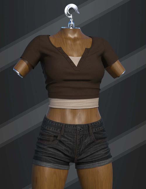 dForce SU Fashion Urban Outfit for Genesis 9, 8.1, and 8 Female