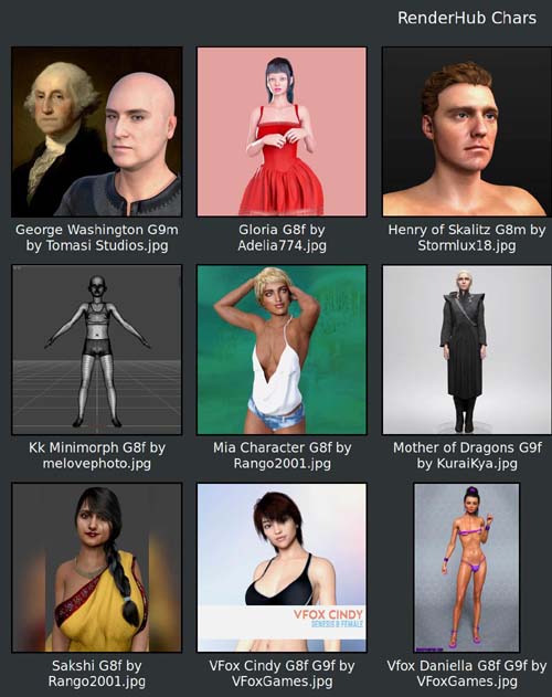 RenderHub Free Chars (FREE)